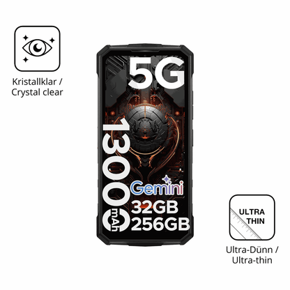 Dünne und klare Folie passend zugeschnitten für DOOGEE Fire 7 Pro