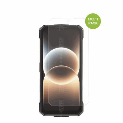 DoogeeFire 7 Ultra mit aufgebrachter dipos Displayschutzfolie, die lästige Fingerabdrücke minimiert