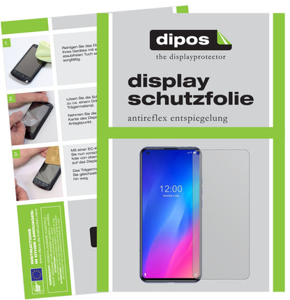 Matte Displayschutzfolie von dipos passend für Doogee N30, präziser Zuschnitt und blasenfrei montiert