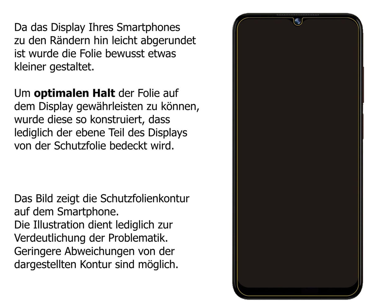 Dünne und klare Folie passend zugeschnitten für Doogee N40 Pro