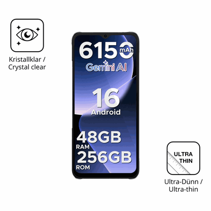 Dünne und klare Folie passend zugeschnitten für DOOGEE Note 56 Plus