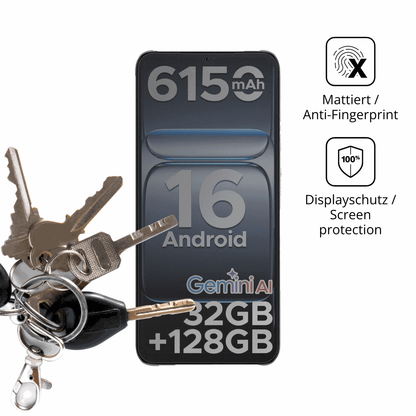 dipos Displayschutz für DOOGEE Note 56 Pro, mattierte Oberfläche, Blickschutzfilter und perfekter Passform