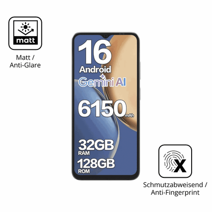 Dünne und entspiegelnde Folie passend zugeschnitten für Doogee Note 56X Pro