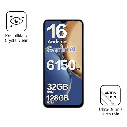 Dünne und klare Folie passend zugeschnitten für Doogee Note 56X Pro