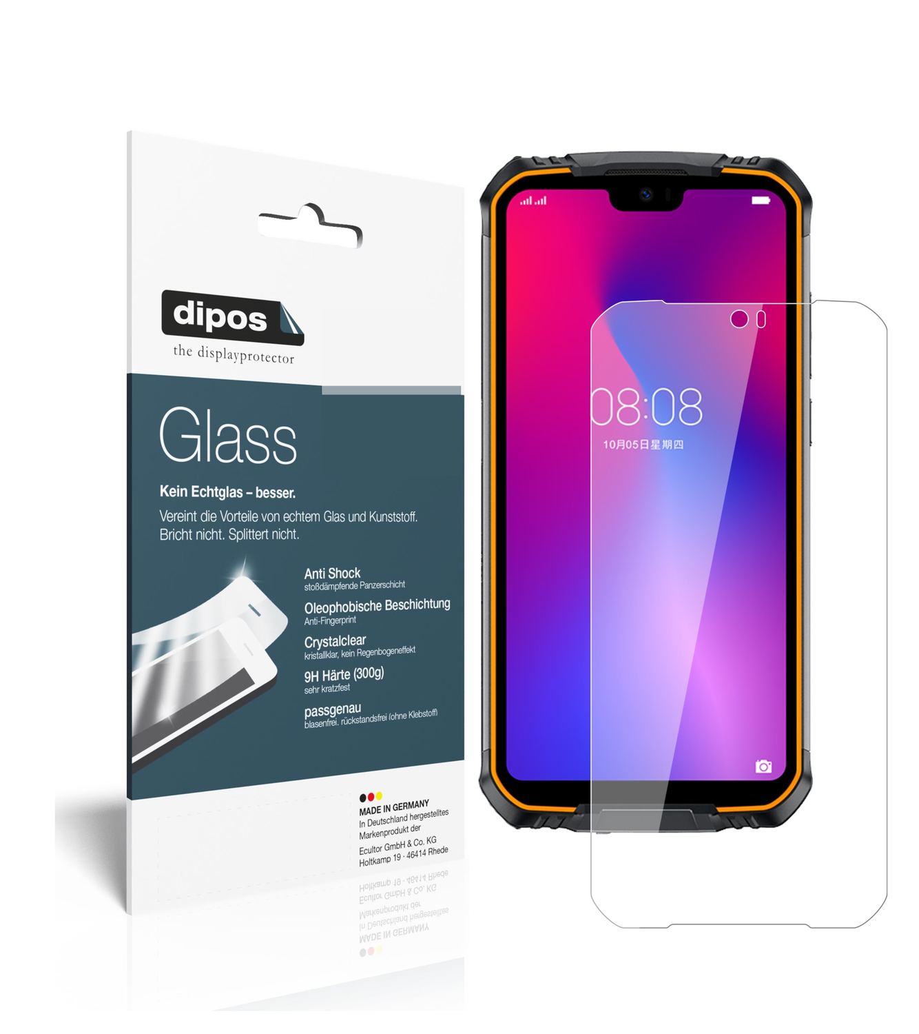 Perfekte Passform und ultimative Qualität: Unser 9H Panzerglas bietet Schutz für Doogee-S68 Pro