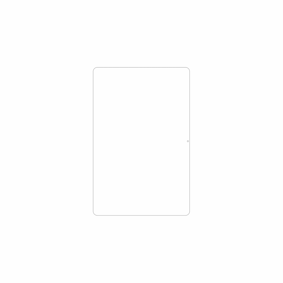 dipos Displayschutz für DOOGEE Tab A9 Pro, mattierte Oberfläche, geringe Dicke und perfekte Passform