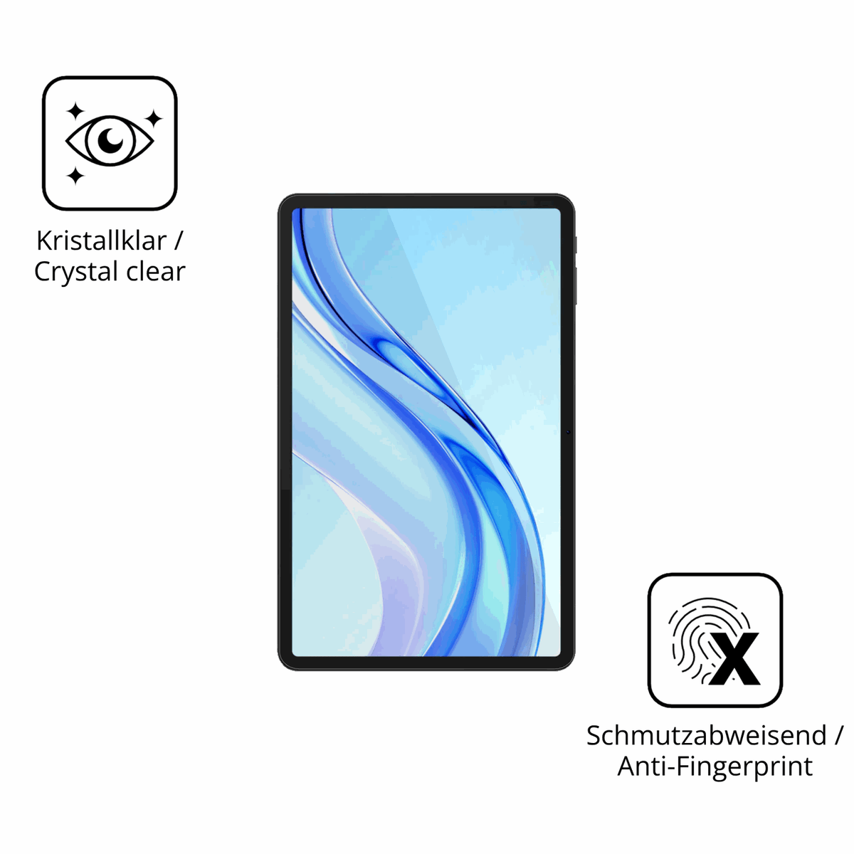 Flexible TPU-Folie passend zugeschnitten für Doogee Tab E3 Plus, vollständige Abdeckung