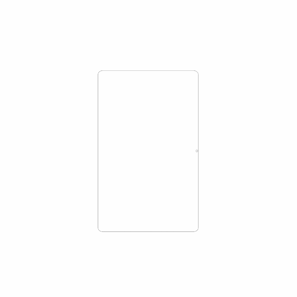 dipos Displayschutz für Doogee Tab G5, mattierte Oberfläche, geringe Dicke und perfekte Passform
