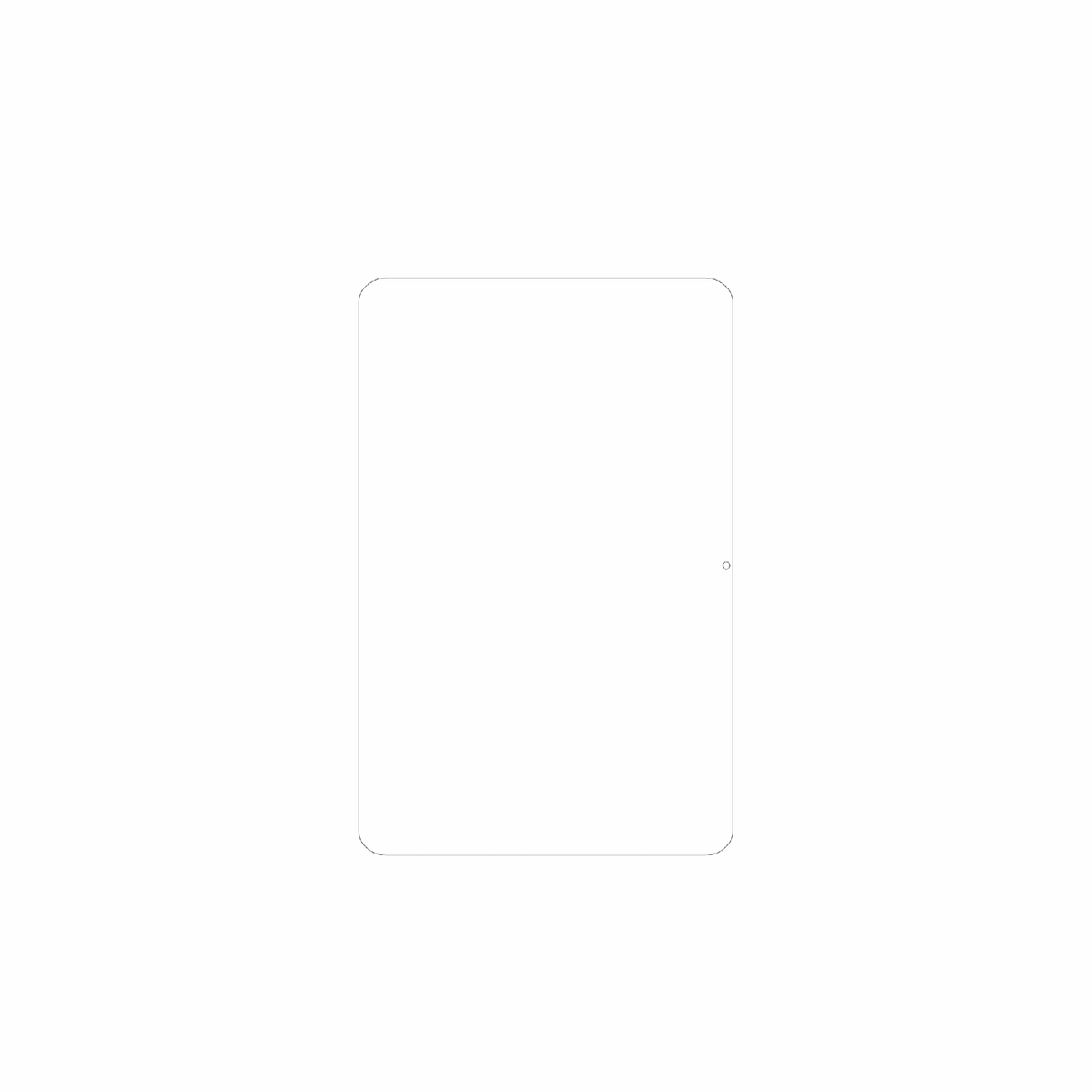 dipos Displayschutz für doogeetab g6 max, mattierte Oberfläche, geringe Dicke und perfekte Passform