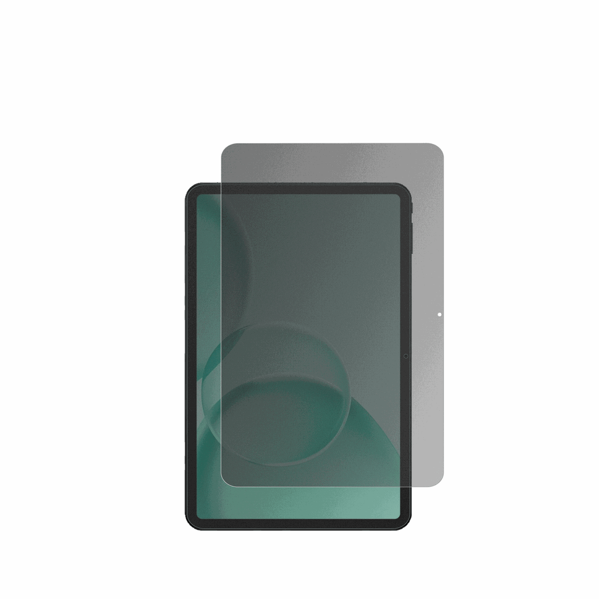 doogeetab g6 max mit aufgebrachtem dipos Displayschutz, der seitliche Einblicke blockiert