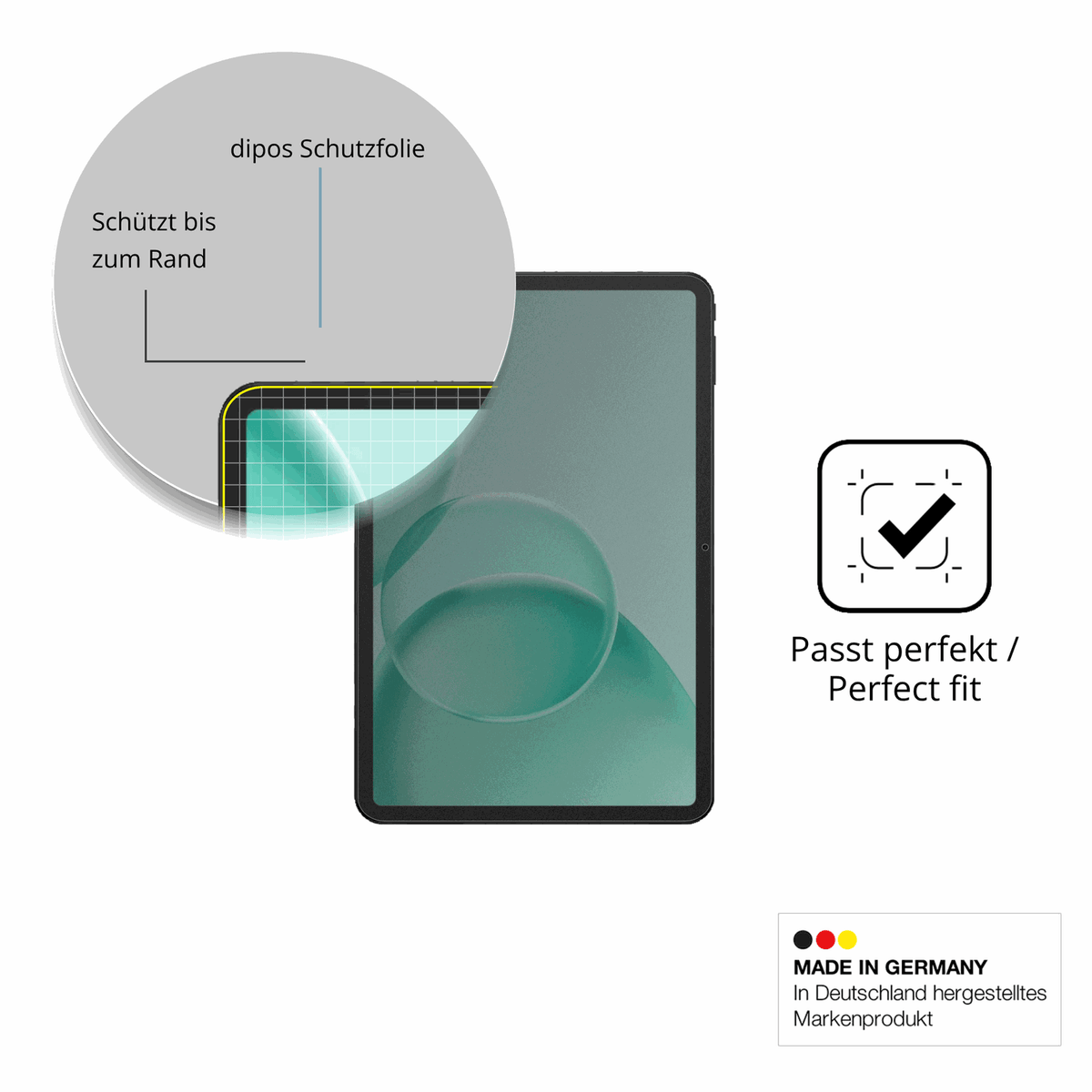 Schutz gegen Kratzer auf dem doogeetab g6 max Glas durch Schlüssel oder Ähnliches