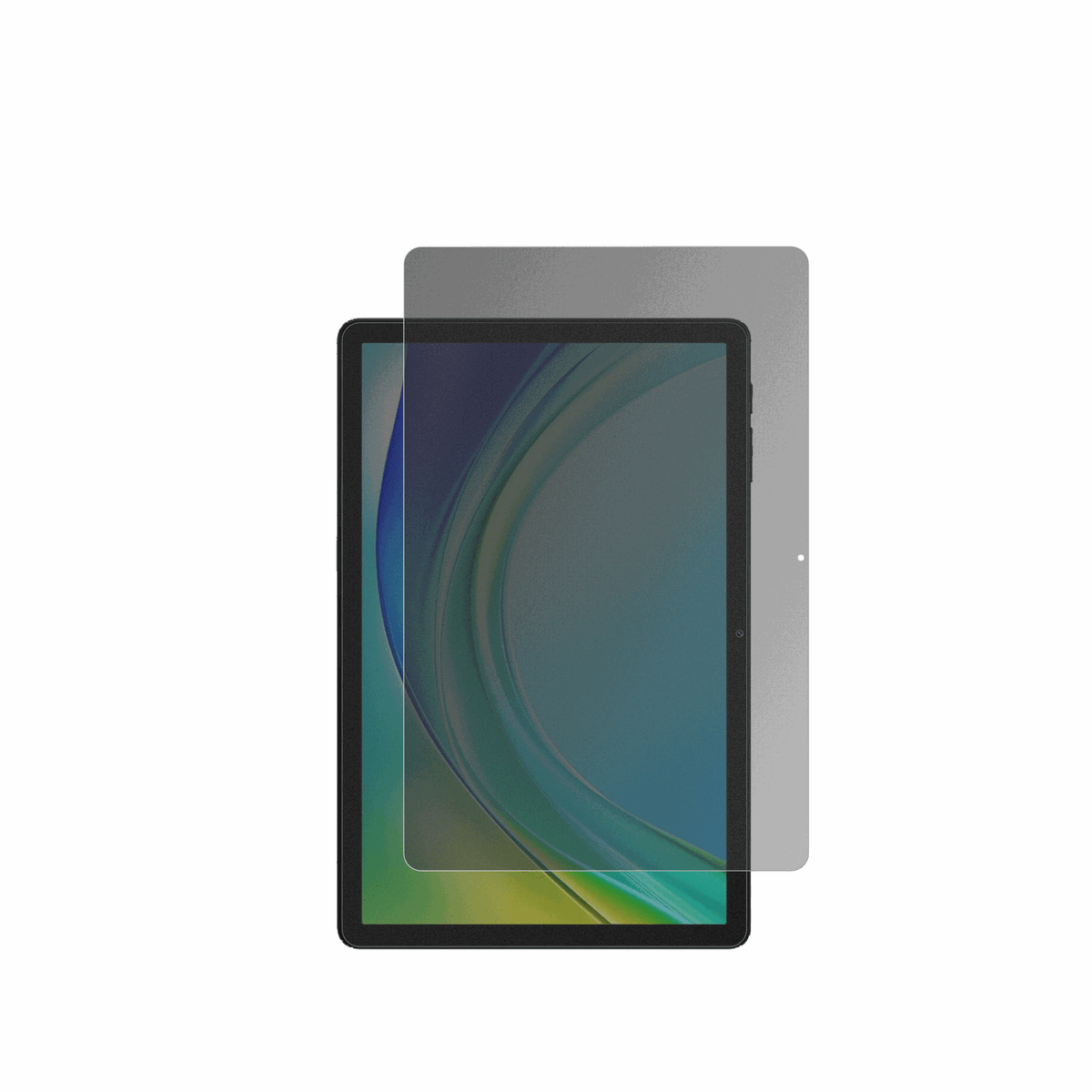 DoogeeTab G6 Pro mit aufgebrachtem dipos Displayschutz, der seitliche Einblicke blockiert