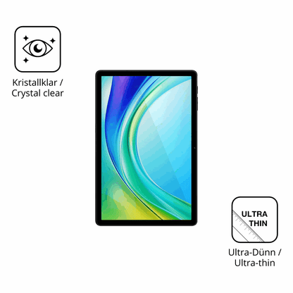 Dünne und klare Folie passend zugeschnitten für Doogee Tab G6 Pro