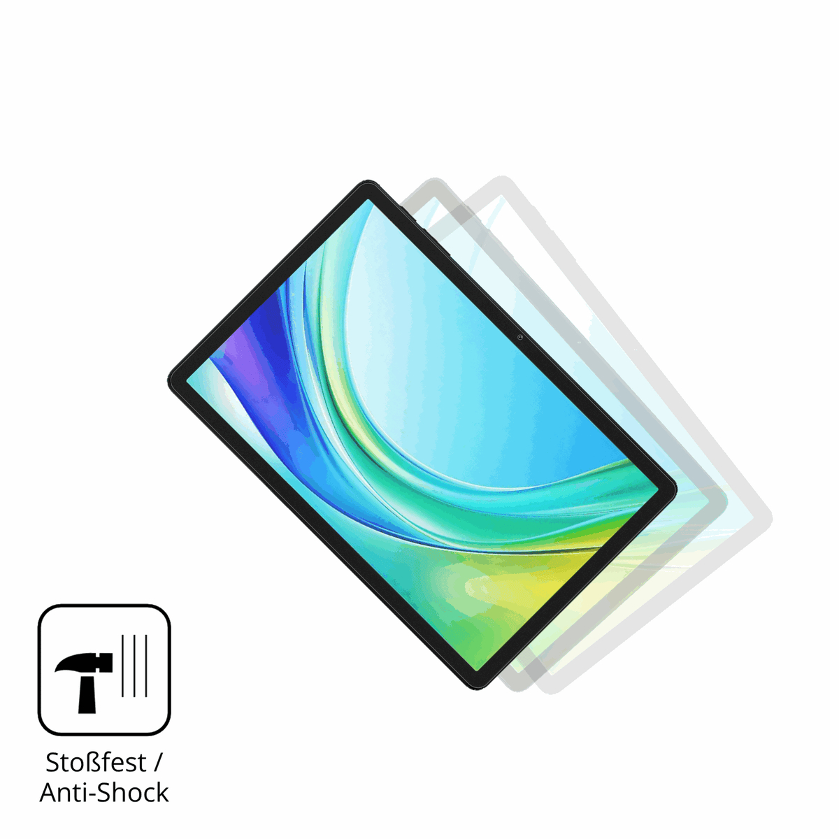 Schutz gegen Kratzer auf dem Doogee Tab G6 Pro Glas durch Schlüssel, Stöße gegen die Tischkante oder Stürze