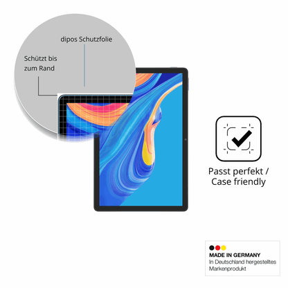 Schutzglasfolie mit optimaler Passform, zur Verwendung mit Hüllen geeignet