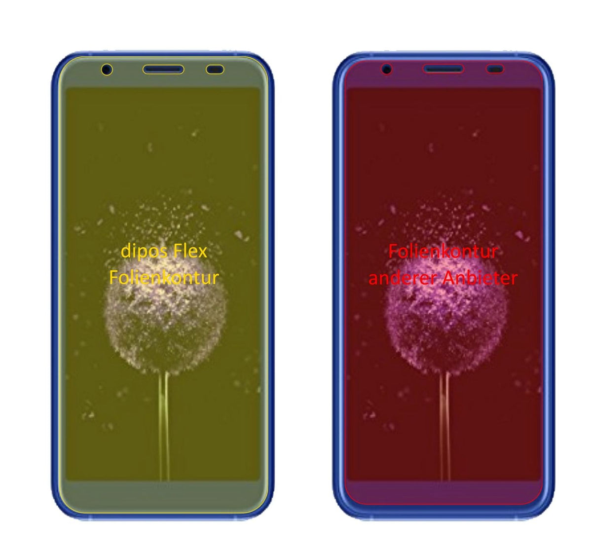 3x 3D Full Cover Schutzfolie für Doogee X50L