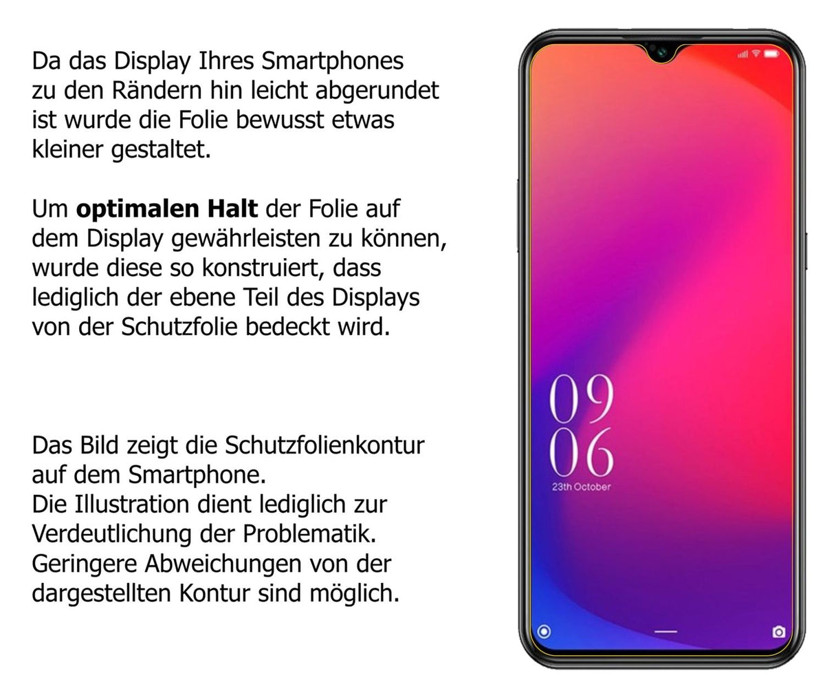 Privatsphäre-Schutz durch Sichtschutz-Folie passend zugeschnitten für Doogee X95