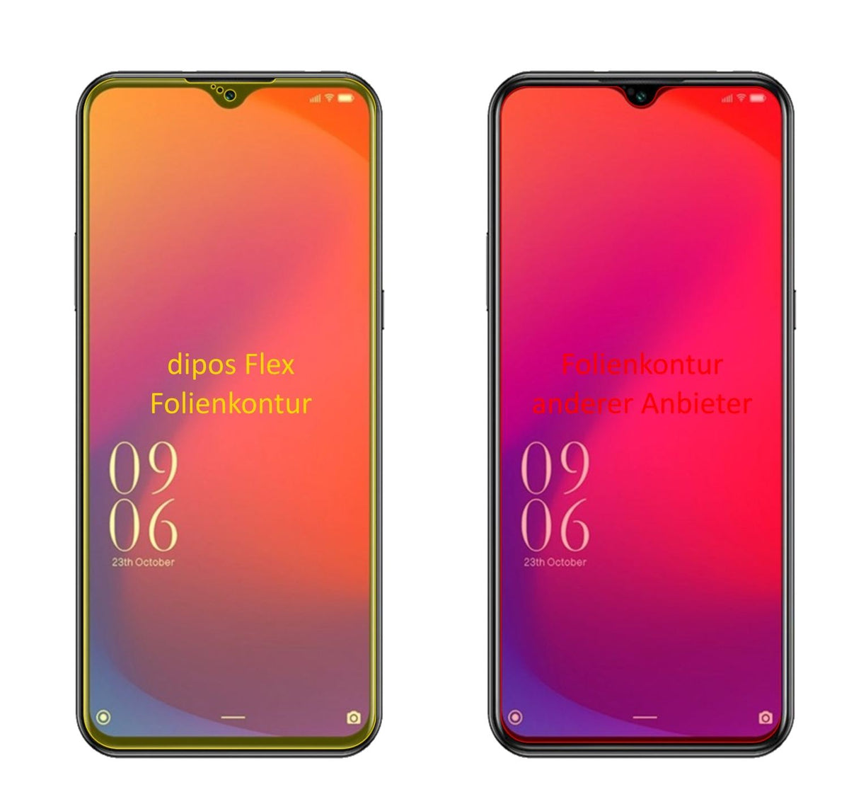 3x 3D Full Cover Schutzfolie für Doogee X95