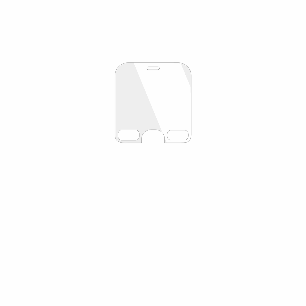 dipos Displayschutz für Doro Leva E10, transparente Oberfläche, geringe Dicke und perfekte Passform