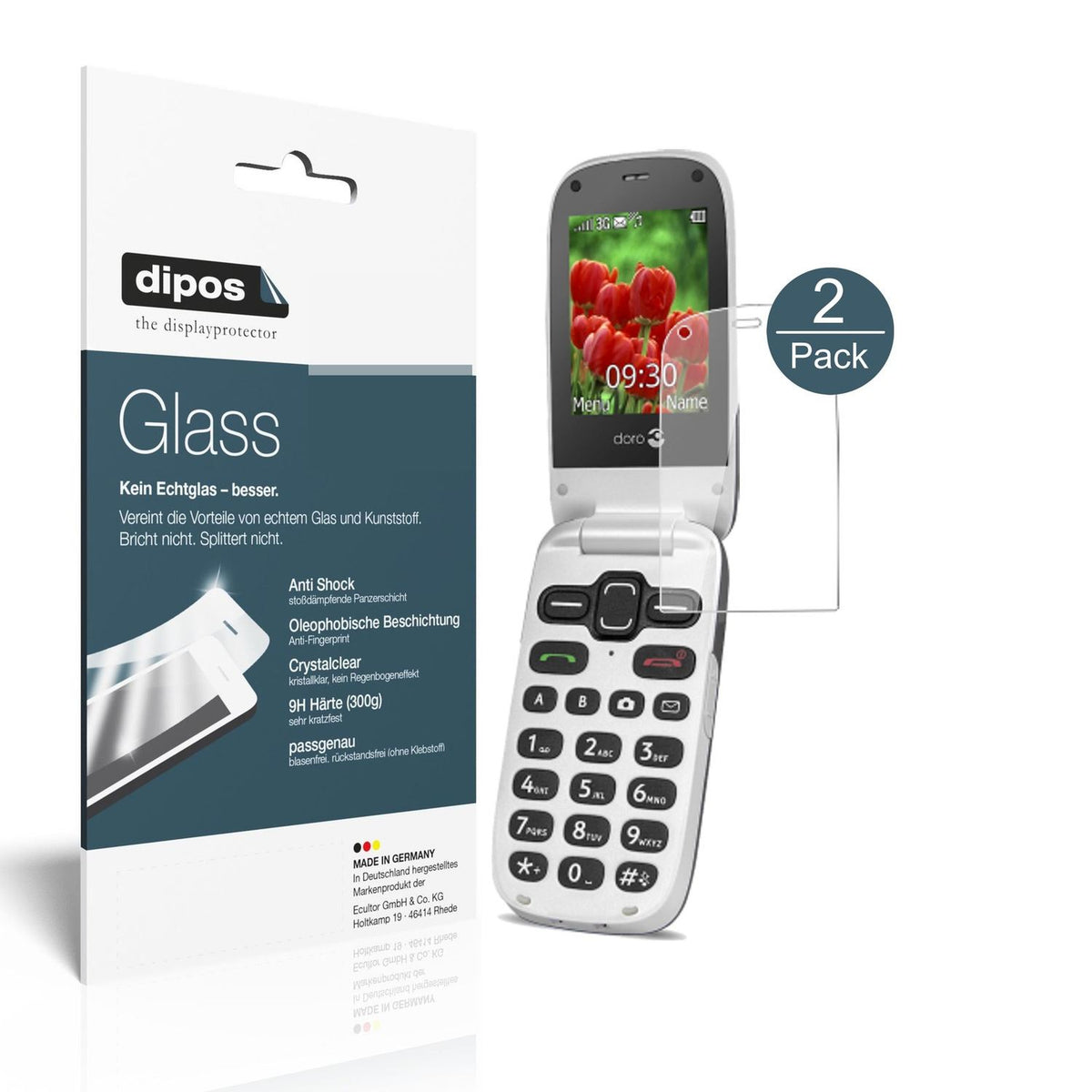 Perfekte Passform und ultimative Qualität: Unser 9H Panzerglas bietet Schutz für Doro-Secure 628