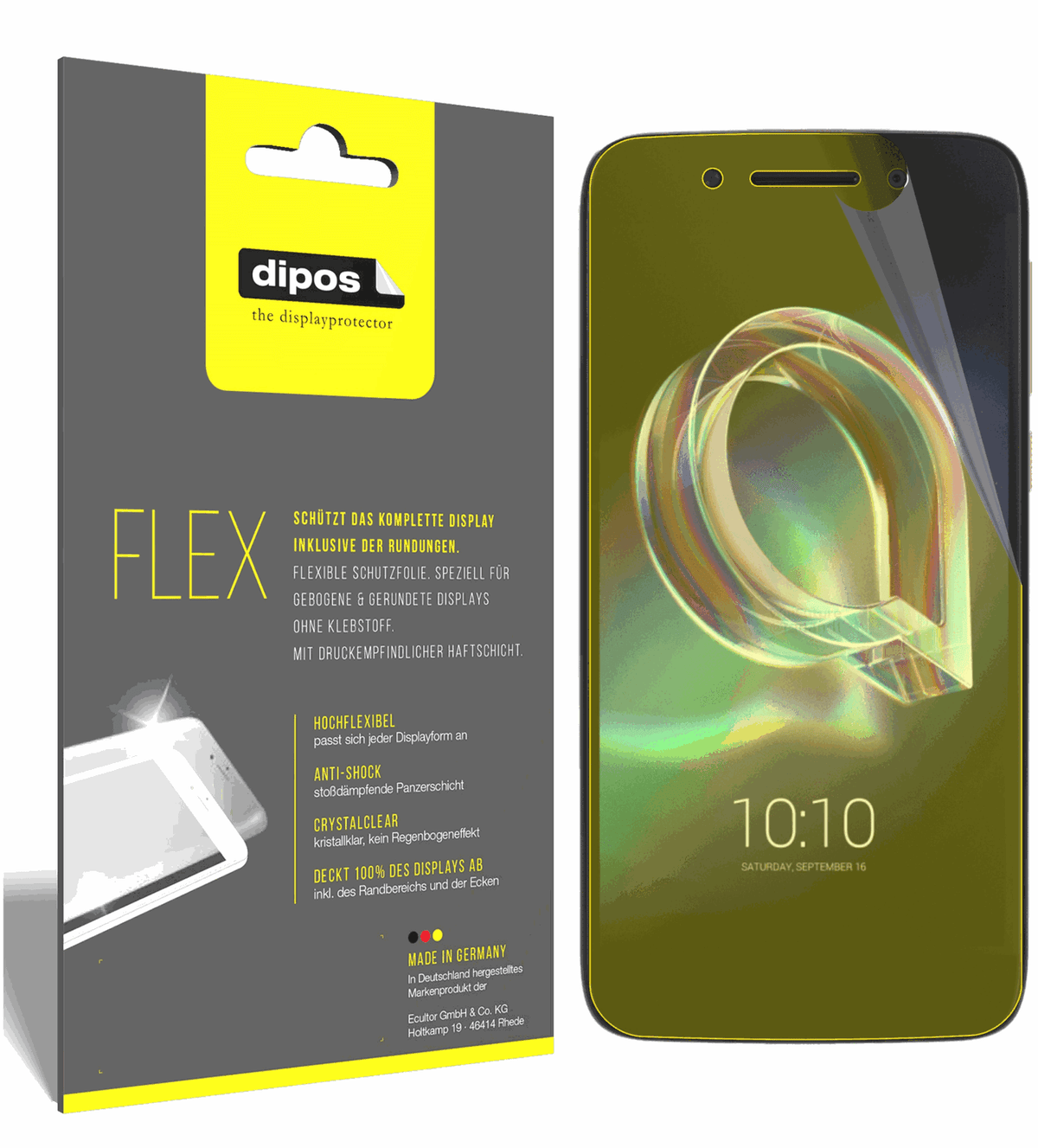 3x 3D Full Cover Schutzfolie für Alcatel Idol 5