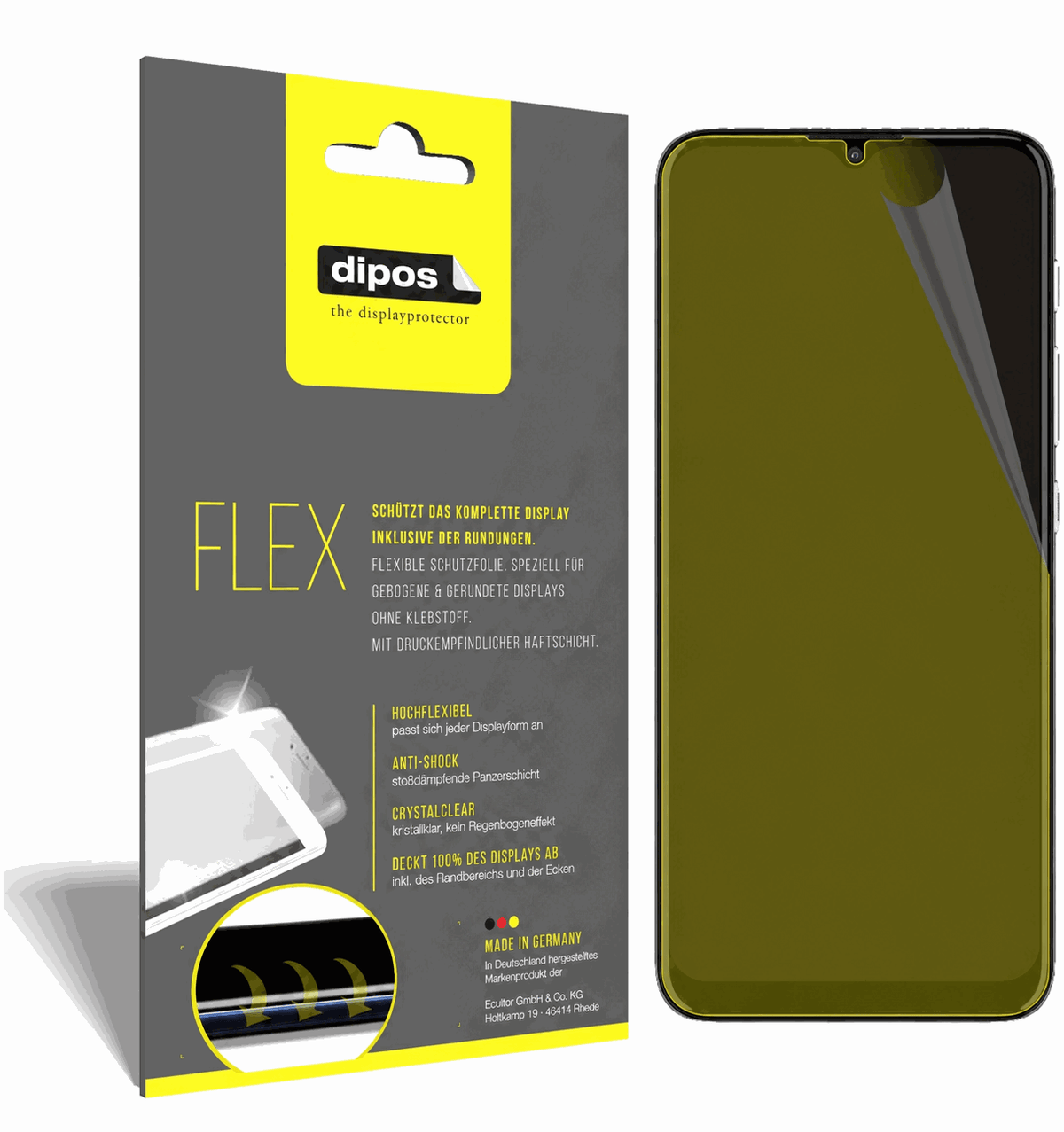2x 3D Full Cover Schutzfolie für Motorola Moto E20