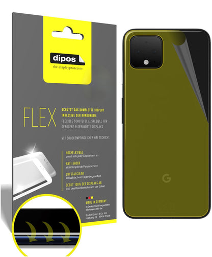 3x 3D Full Cover Schutzfolie für Google Pixel 4 Rückseite