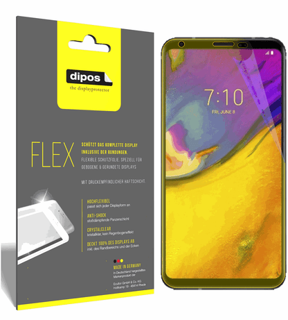 3x 3D Full Cover Schutzfolie für LG V35 ThinQ