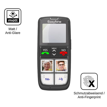 4x Schutzfolie matt für Easyfone T6 4G Display-Schutzfolie