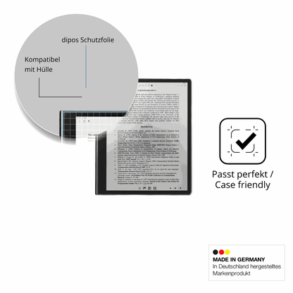 Schutzfolie mit optimaler Passform, zur Verwendung mit Hüllen geeignet