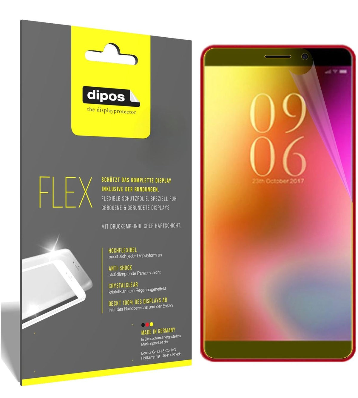 2x 3D Full Cover Schutzfolie für Elephone A3