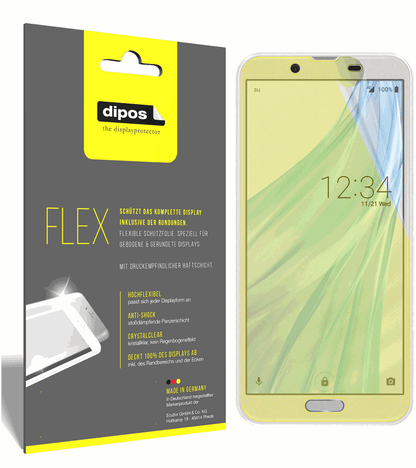3x 3D Full Cover Schutzfolie für Sharp Aquos Sense2