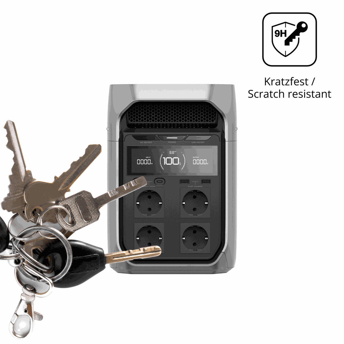 dipos Displayschutz für Ecoflow Delta 3 Plus, mattierte Oberfläche, robuste Festigkeit und perfekte Passform