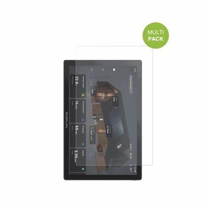 ecoflowpowerinsight mit aufgebrachter dipos Displayschutzfolie, die lästige Fingerabdrücke minimiert