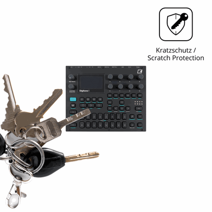 Schutz gegen Kratzer auf dem Elektron Digitone Glas durch Schlüssel oder Ähnliches