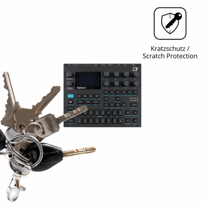 Schutz gegen Kratzer auf dem Elektron Digitone Glas durch Schlüssel oder Ähnliches