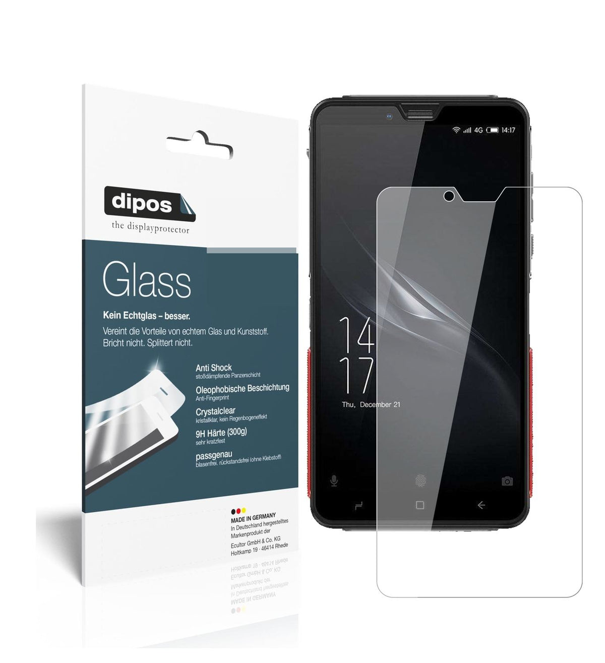 Perfekte Passform und ultimative Qualität: Unser 9H Panzerglas bietet Schutz für Elephone-Soldier