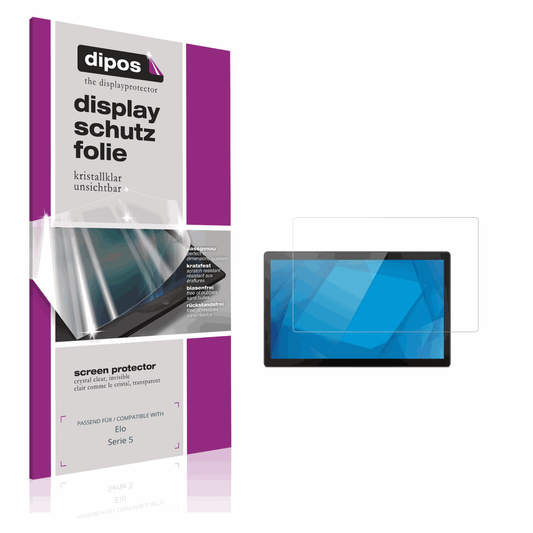 Klare Displayschutzfolie von dipos passend für eloserie 5, präziser Zuschnitt und blasenfrei montiert