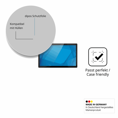 Schutzfolie mit optimaler Passform, zur Verwendung mit Hüllen geeignet