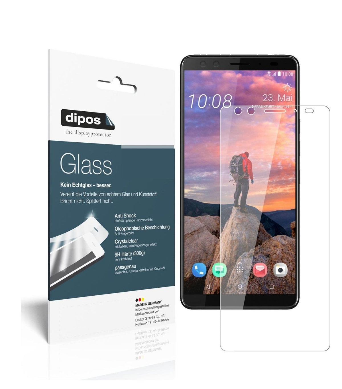 1x 9H Schutzfolie für HTC U12 Plus Panzerfolie