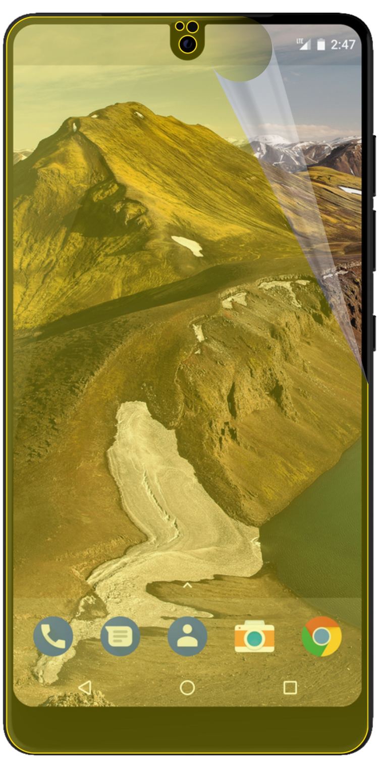 dipos Displayschutz für Essential PH-1, transparente Oberfläche, geringe Dicke und perfekte Passform