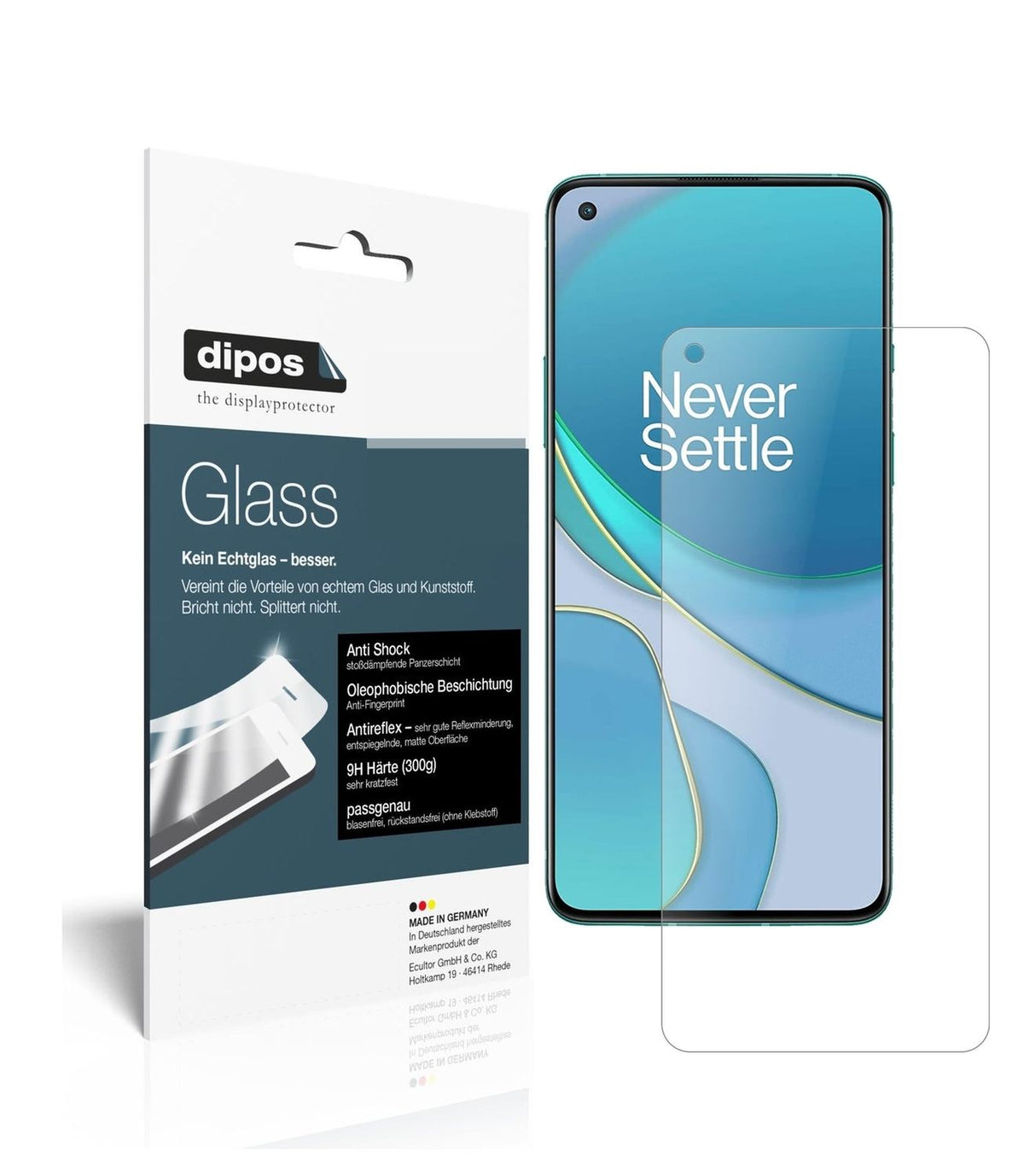 1x 9H Schutzfolie matt für OnePlus 8T Panzerfolie