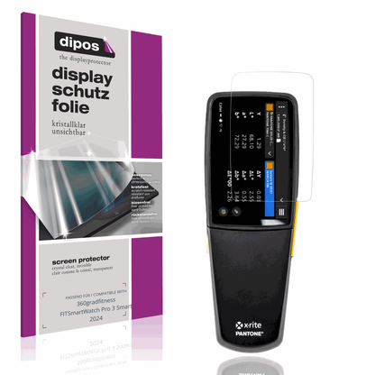 Klare Displayschutzfolie von dipos passend für exact 2, präziser Zuschnitt und blasenfrei montiert