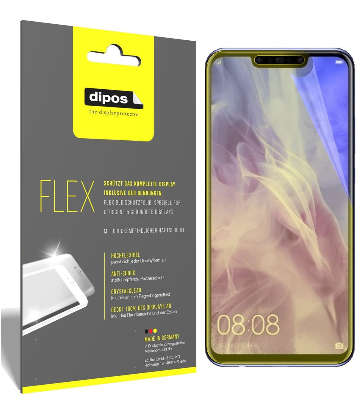 2x 3D Full Cover Schutzfolie für Huawei Nova 3