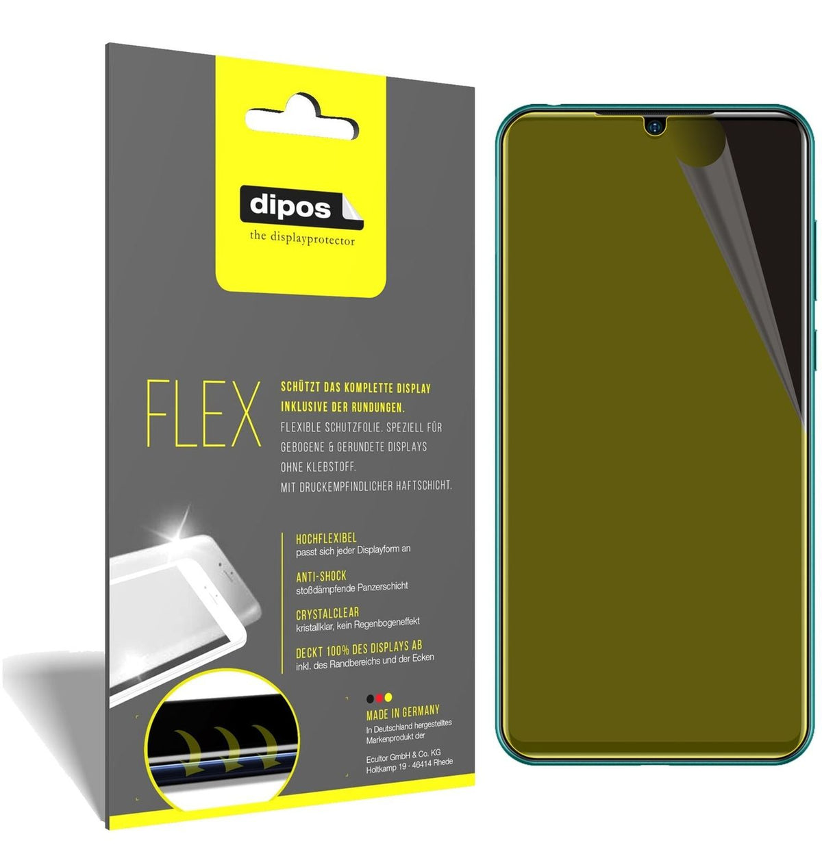 2x 3D Full Cover Schutzfolie für Doogee N20 Pro