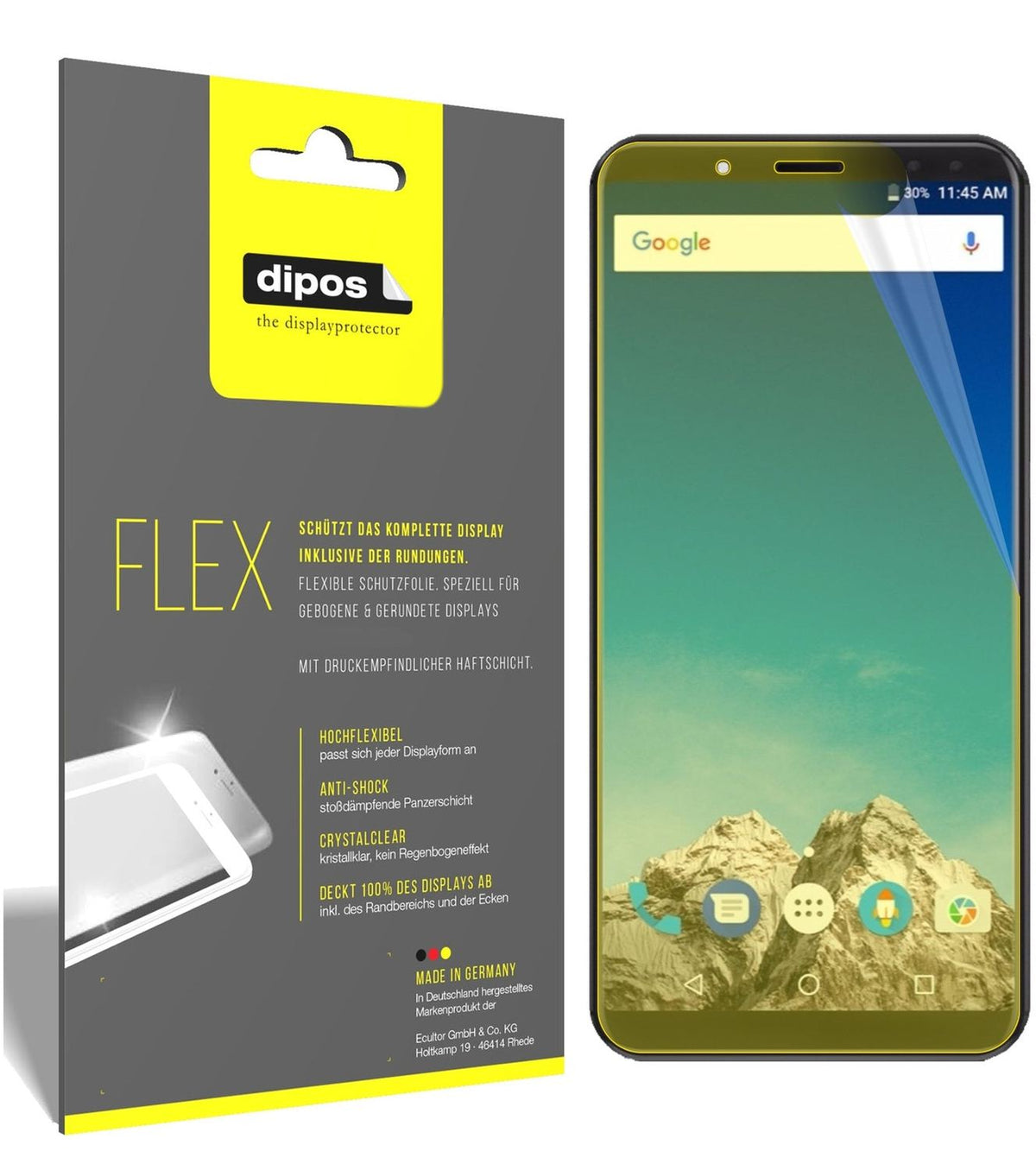 2x 3D Full Cover Schutzfolie für Vernee X