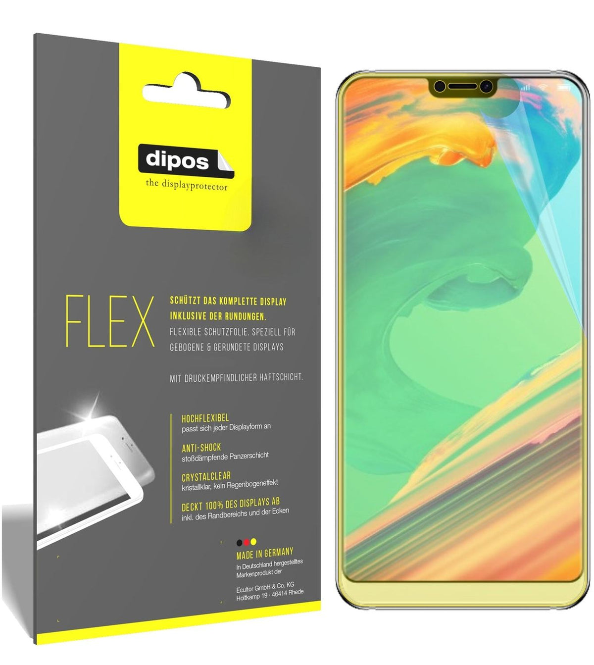 2x 3D Full Cover Schutzfolie für Ulefone T2 Pro