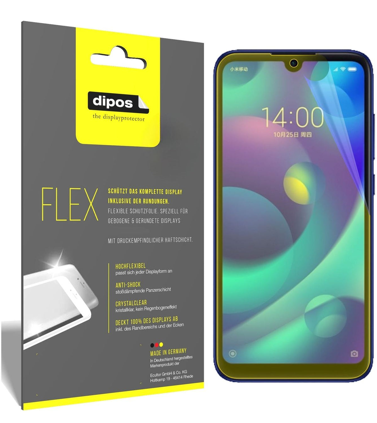 2x 3D Full Cover Schutzfolie für Xiaomi Mi Play