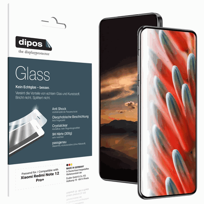 2x 9H Schutzfolie für Xiaomi Redmi Note 12 Pro+ Panzerfolie