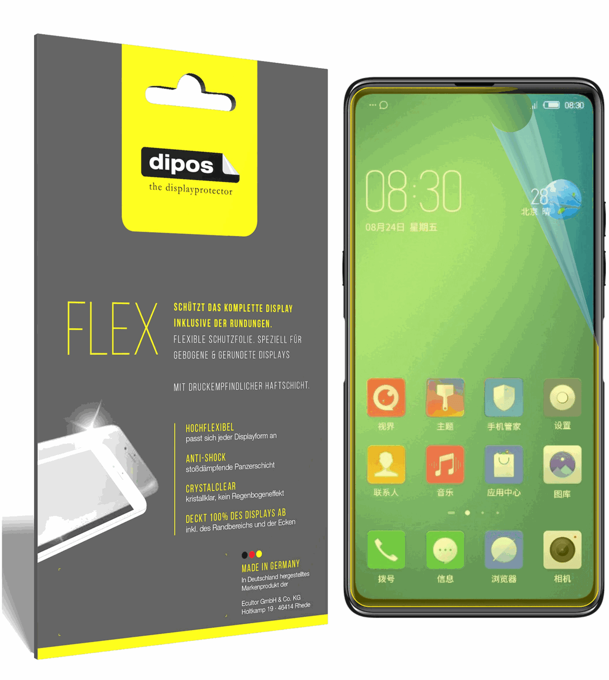 3x 3D Full Cover Schutzfolie für Nubia Z18S